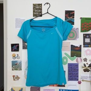 Blue Nike Workout Top